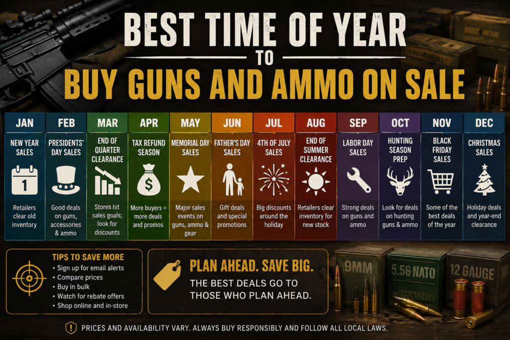 Best Time of Year to Buy Guns and Ammo on Sale – A Complete Seasonal Guide