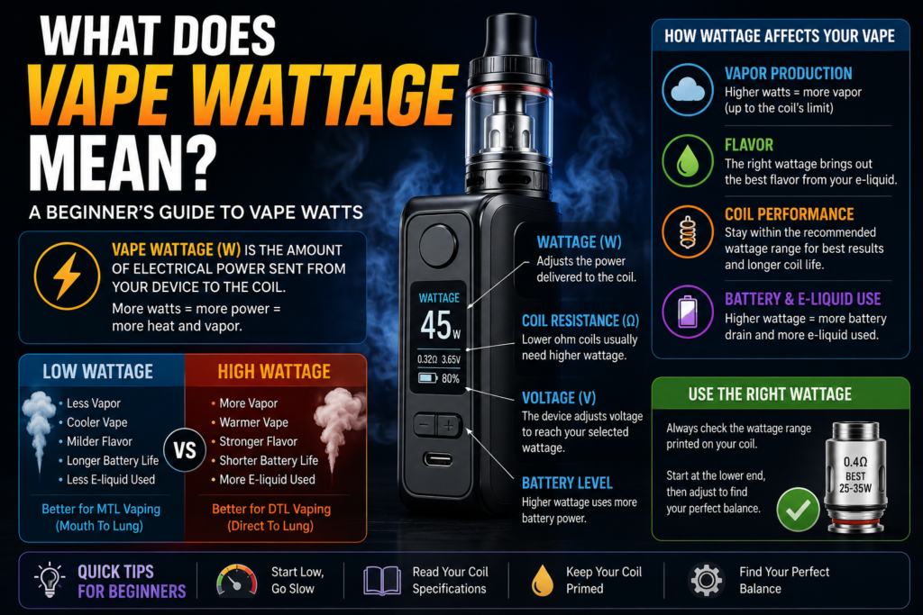 What Does Vape Wattage Mean A Complete Beginner’s Guide